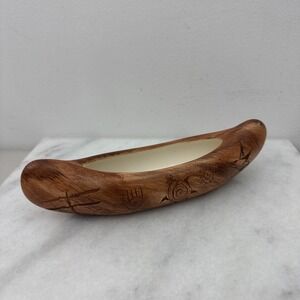Native American Navajo Canoe Pottery, Artist signed
